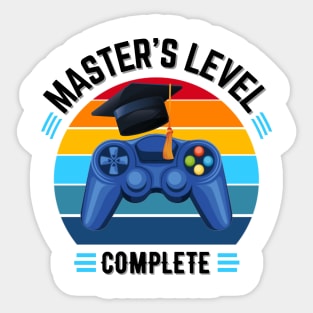 Master's Level Complete, Graduation GIft, Masters Degree, Masters Graduation Sticker